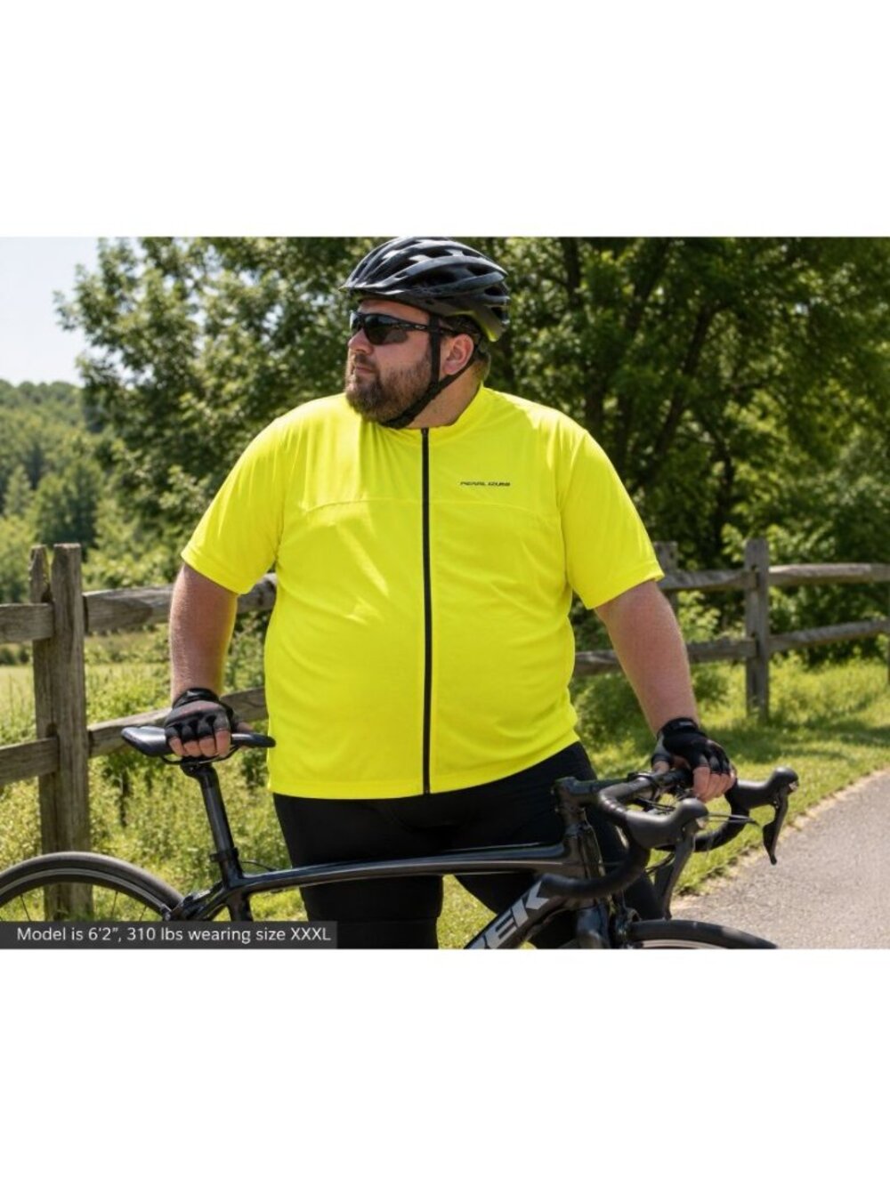 Pearl Izumi Men’s XXXL Neon Yellow Full Zip Cycling Jersey Bike Shirt